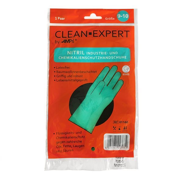 Ampri Nitril Mehrweg-Handschuhe Clean Expert M latexfrei Baumwollfutter