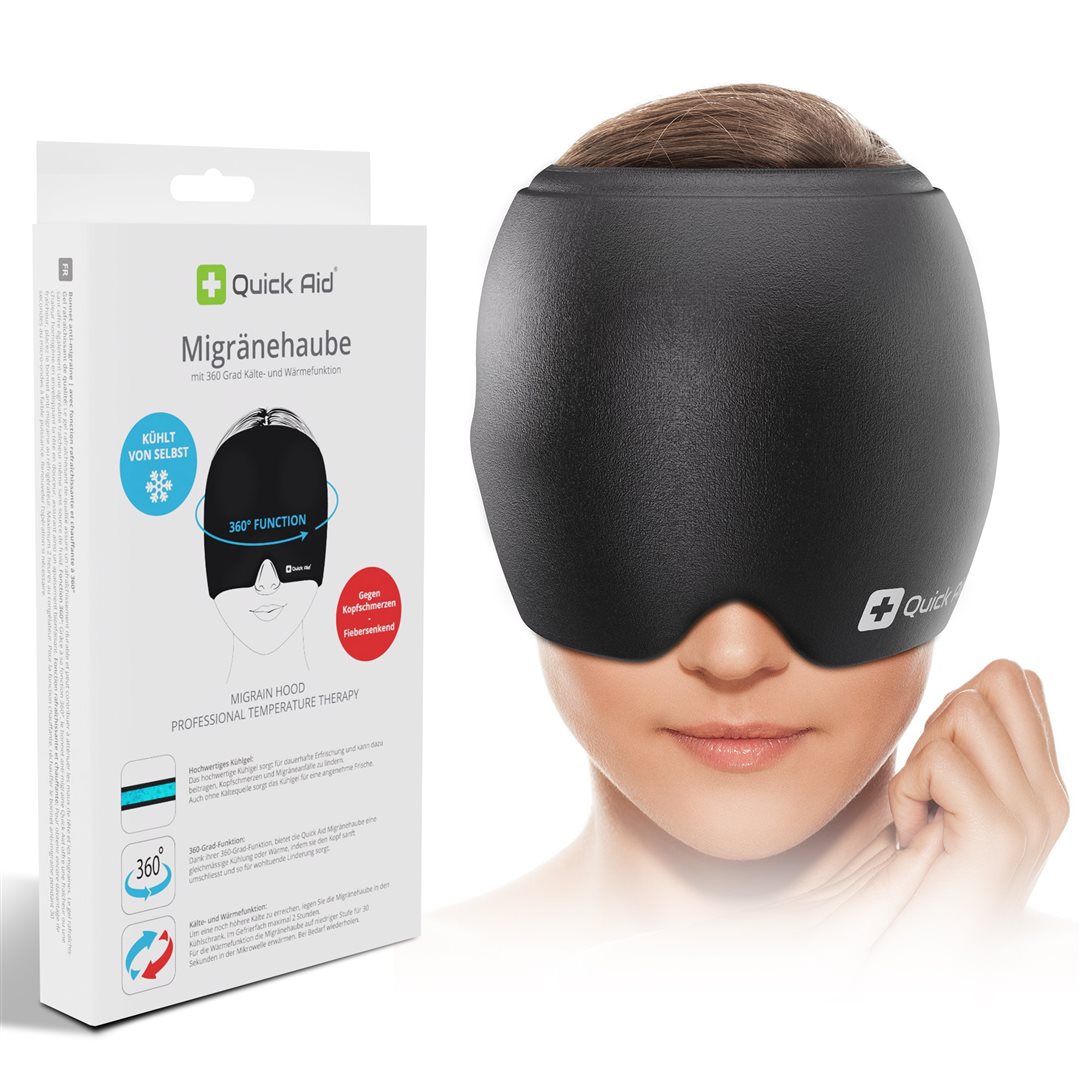 Quick Aid Migränehaube mit 360° Kälte- und Wärmefunktion