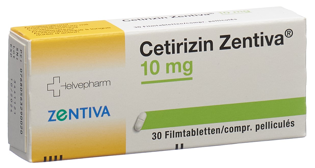 Cetirizin Zentiva Filmtablette 10 mg