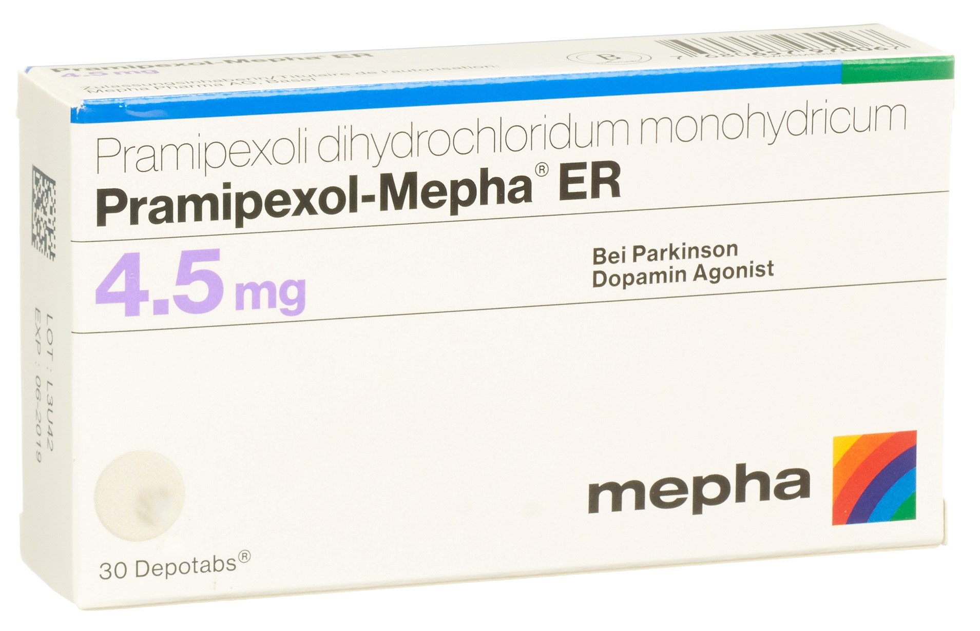 Pramipexol-Mepha ER Depotabs 4.5 mg