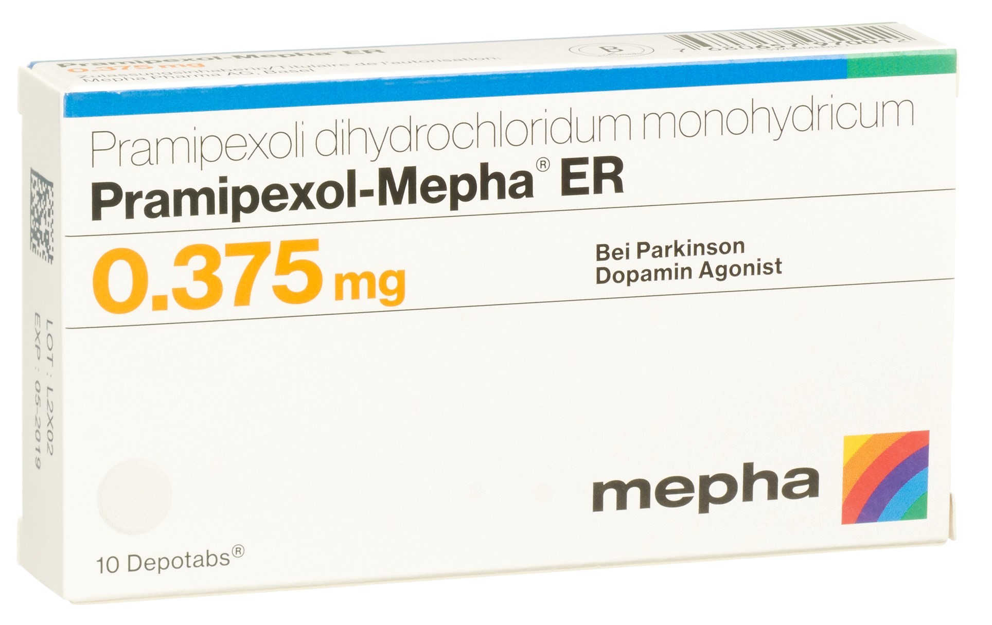 Pramipexol-Mepha ER Depotabs 0.375 mg