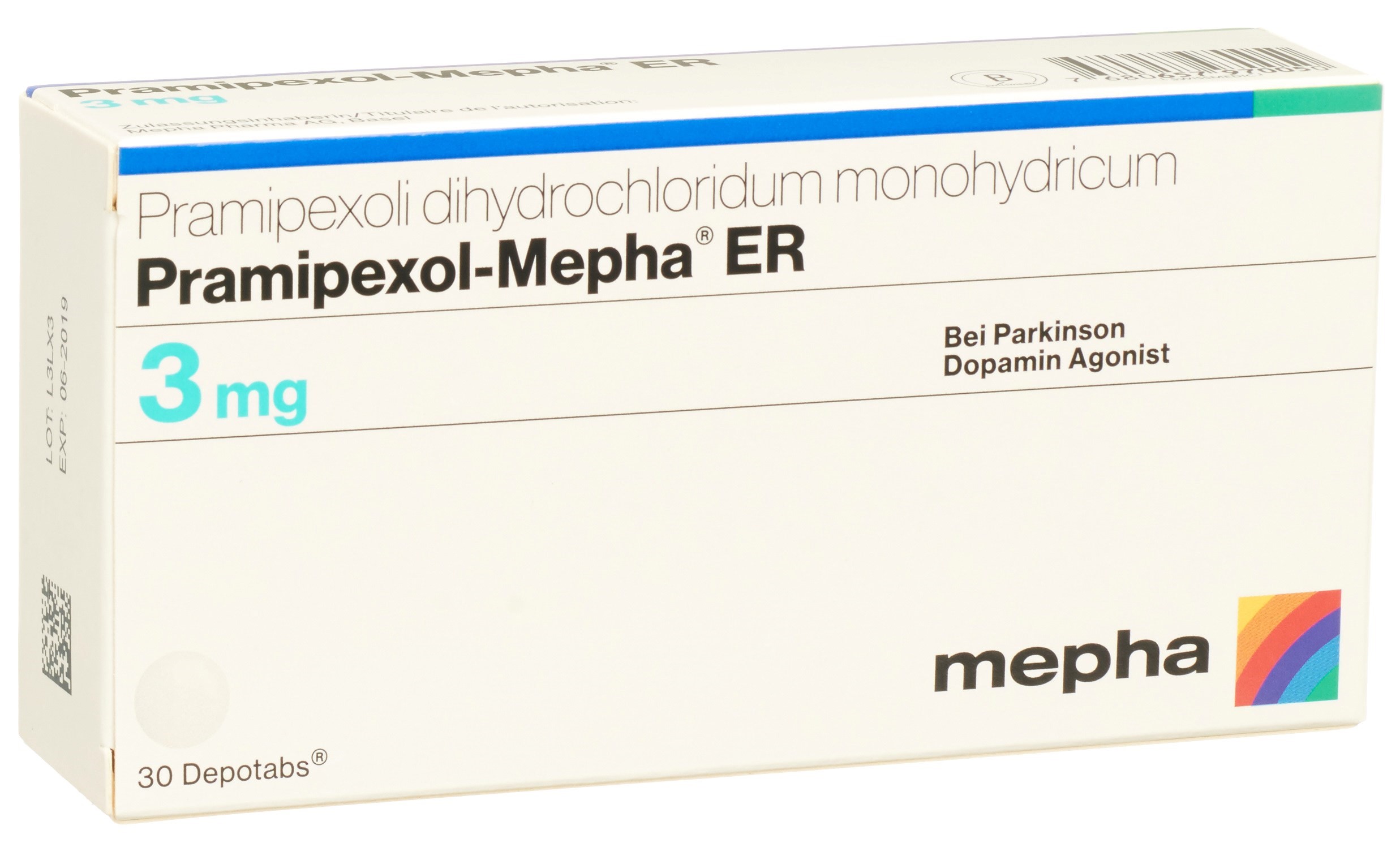Pramipexol-Mepha ER Depotabs 3 mg