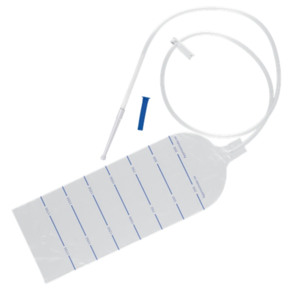 Enema Irrigationsbeutel 1.75l steril mit rektaler Spitze und Schlauchklemme
