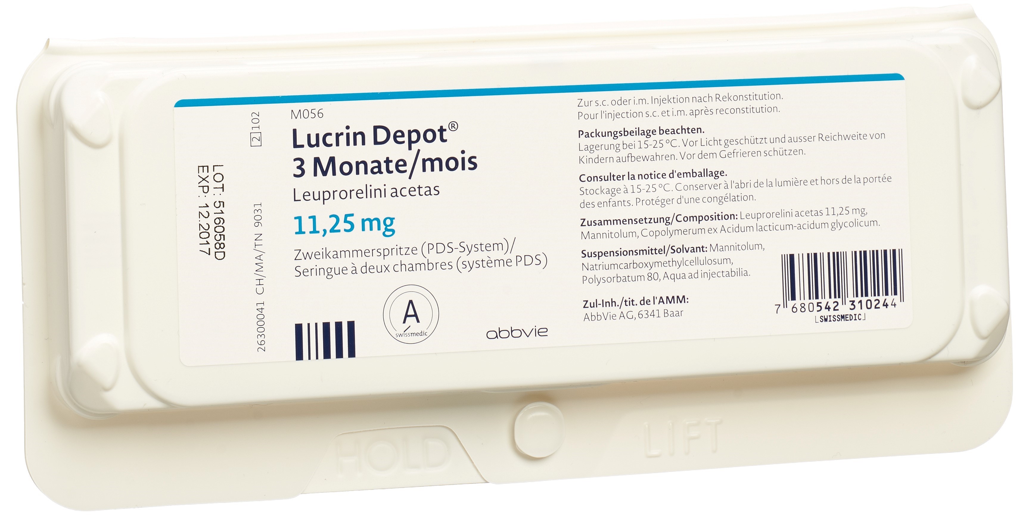 Lucrin Depot PDS Trockensub 11.25 mg