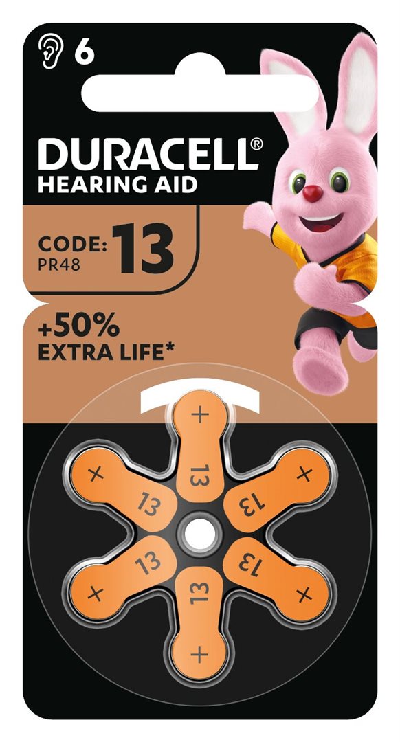 Duracell Batterie EasyTab 13 Zinc Air D6 1.4V