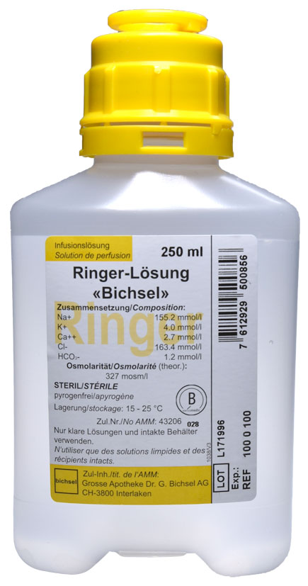 Ringer-Lösung Bichsel Inf Lös 250ml Plastikflasche ohne Besteck