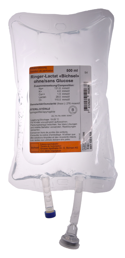 Ringer-Lactat Bichsel 500ml PVC-Beutel