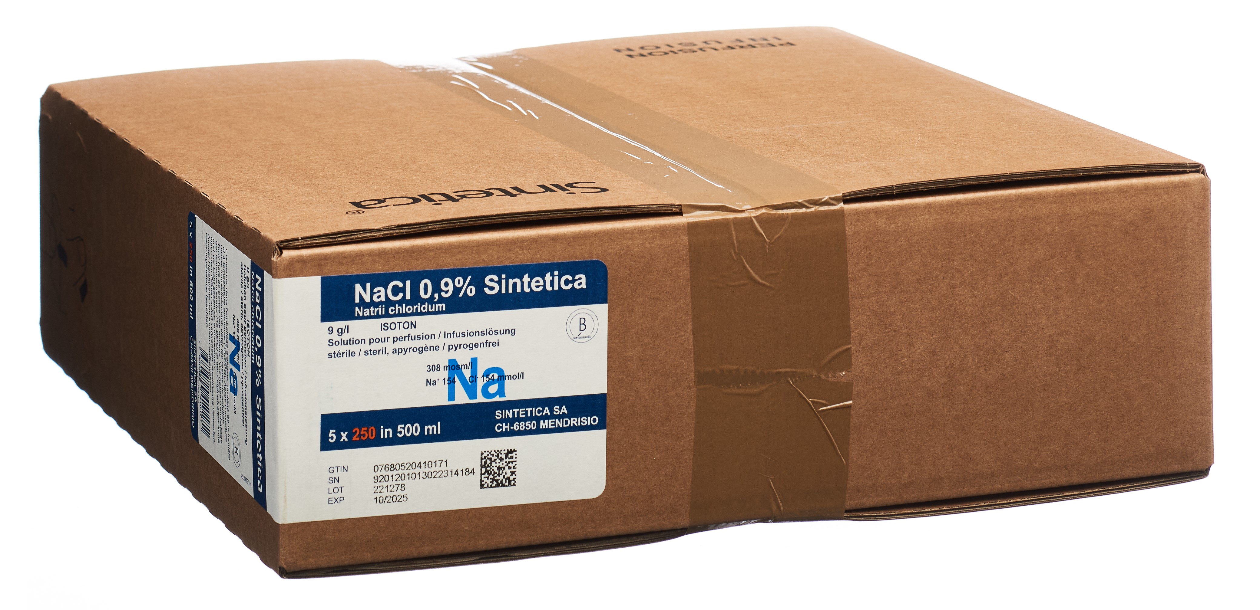 NaCl Sintetica 0.9 % 250ml in 500ml Beutel