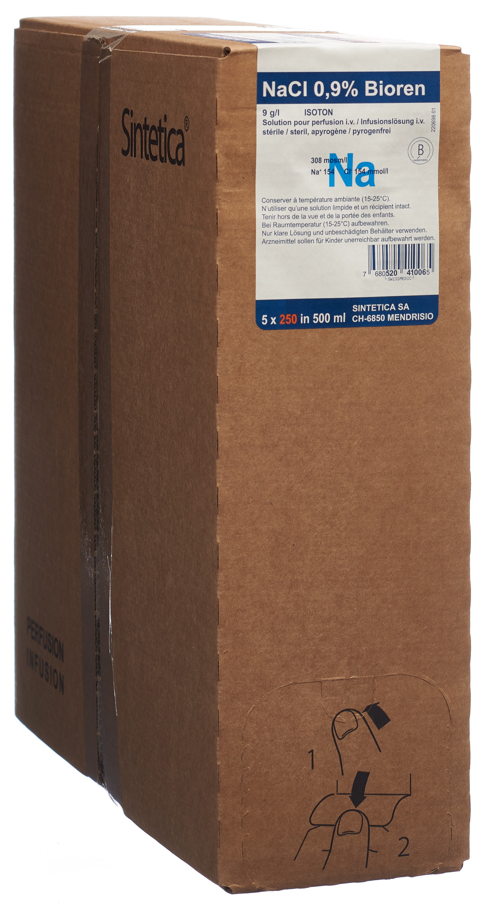 NaCl Bioren 0.9 % 250ml in 500ml Beutel