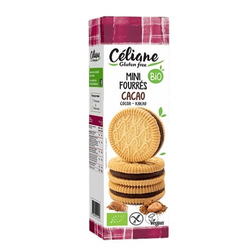 Céliane Gluten Free Mini Doppelkekse Kakaofüllung Bio