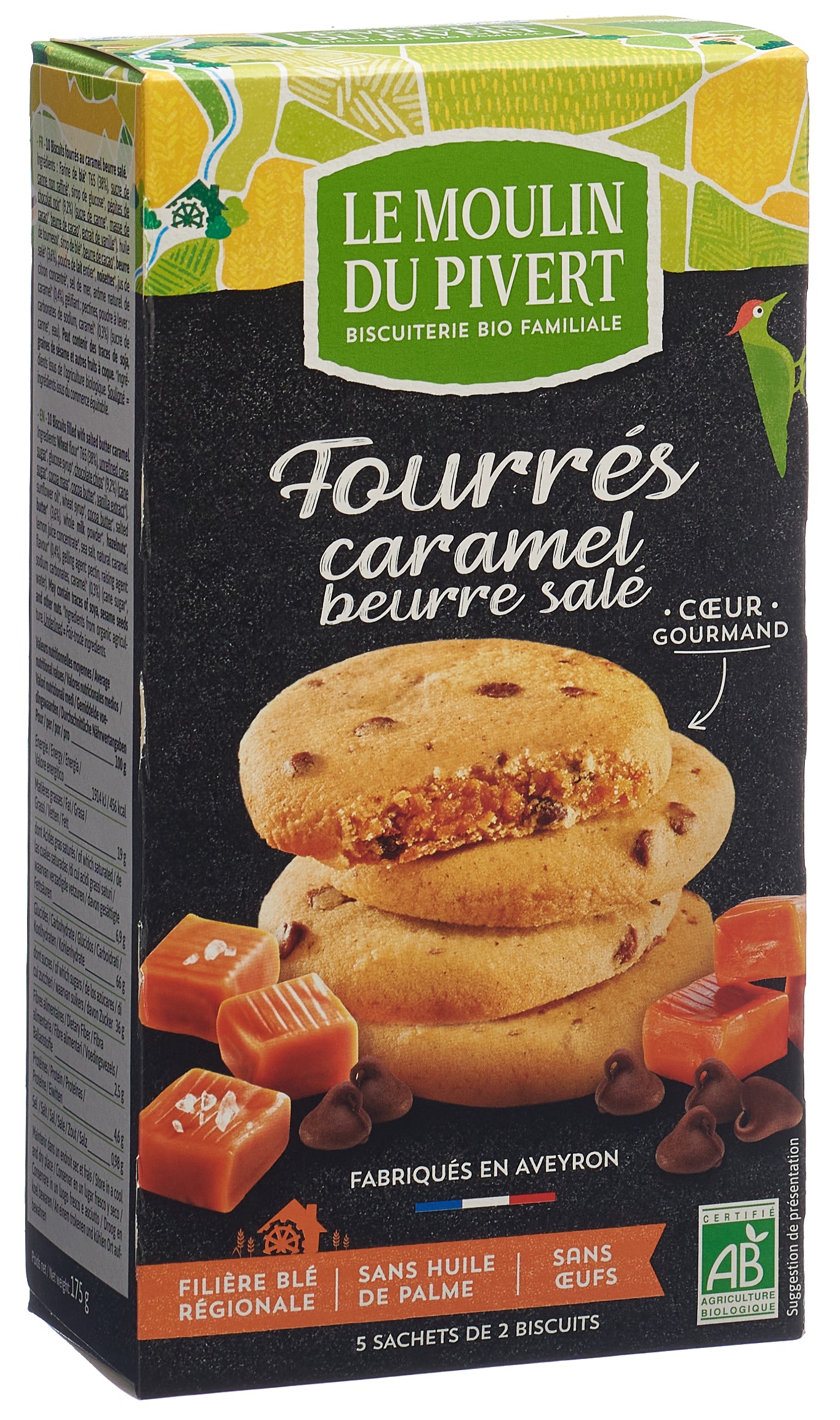 LE MOULIN DU PIVERT Cookies Fourrés Karamell