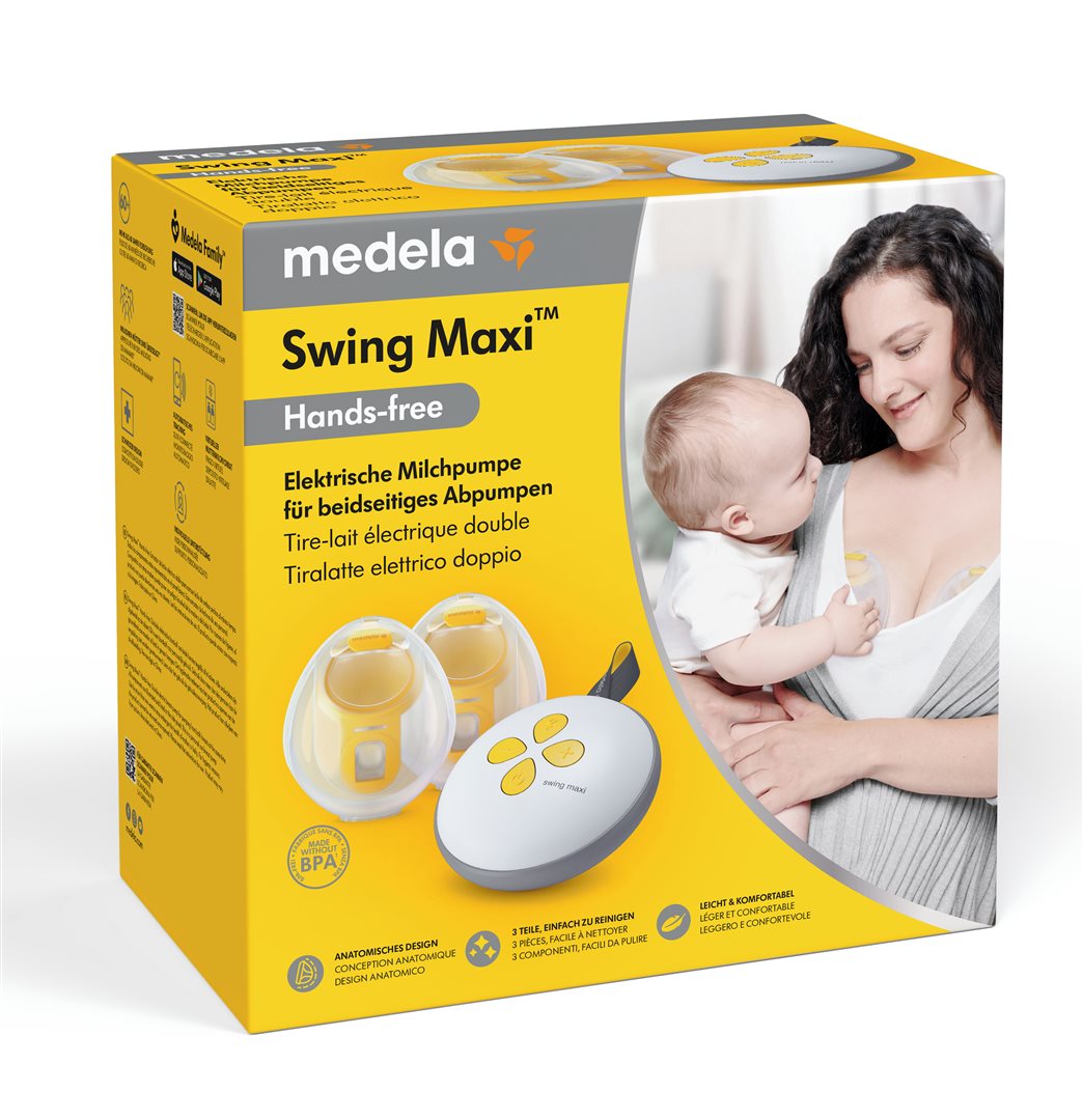 medela Swing Maxi elektrische Doppelmilchpumpe Hands-free