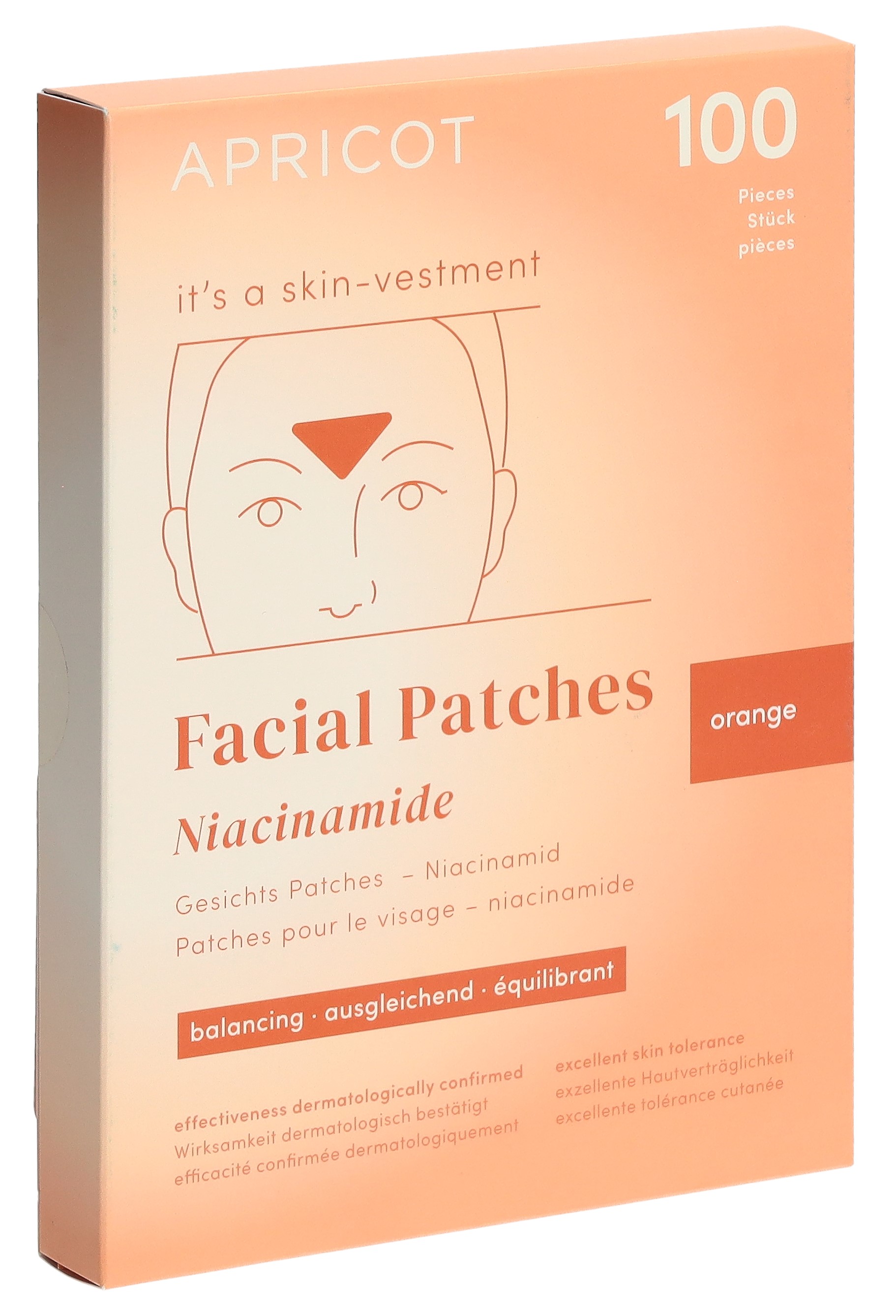 Apricot Gesichtspatches Niacinamide it's a skin-vestment