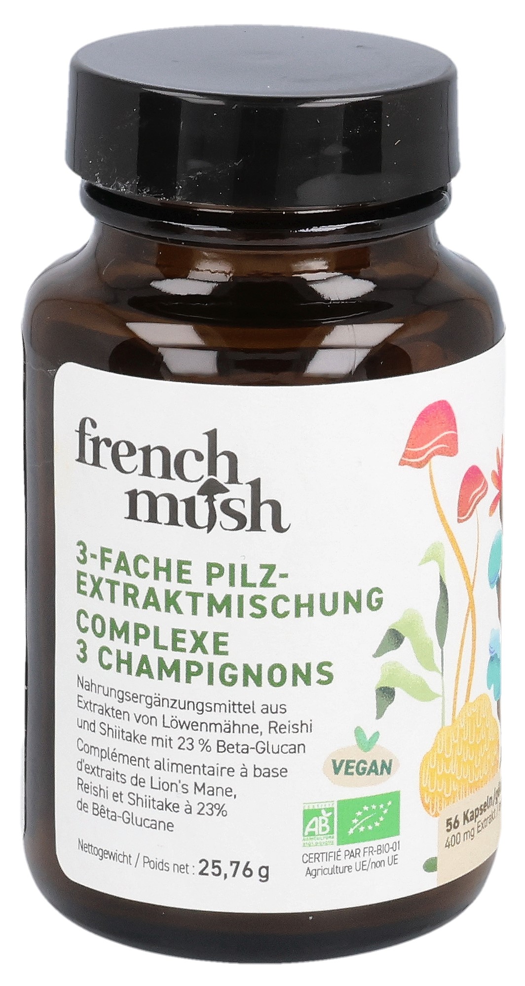 french mush 3-fache Pilzextraktmischung Kapsel
