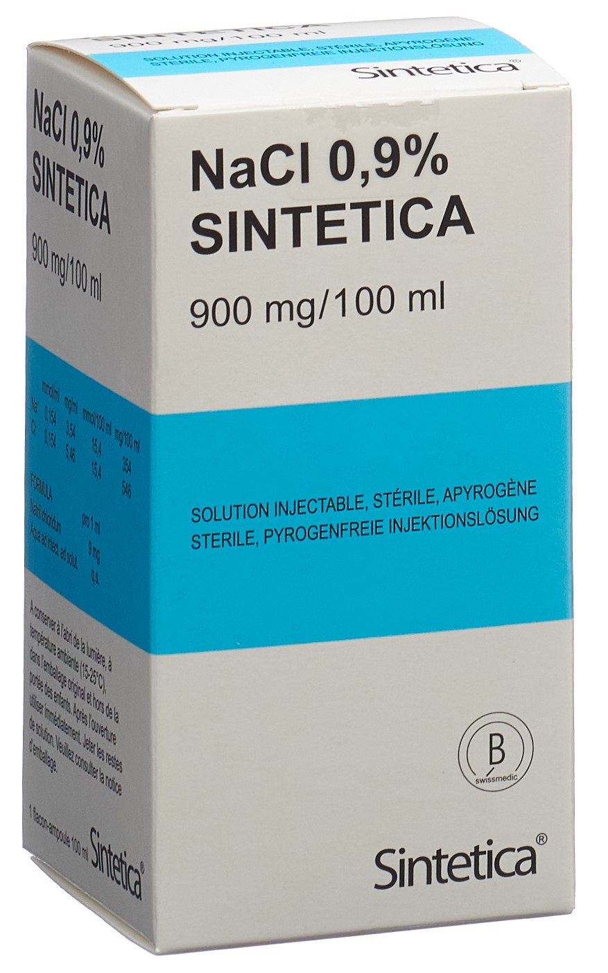 NaCl Sintetica 0.9% 900 mg/100ml 100ml Vial