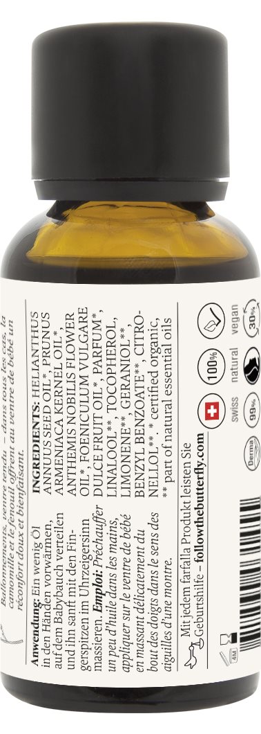 farfalla Baby Wohltuendes Bäuchleinöl Fenchel Kamille