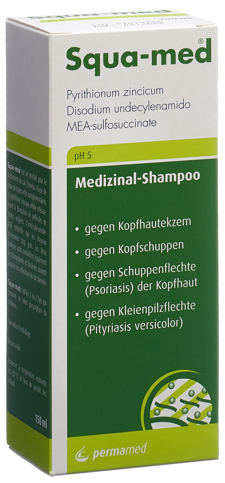 Squa-Med shampooing médicinal pH 5