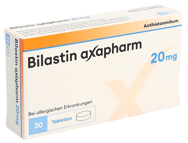 Bilastin axapharm Tablette 20 mg