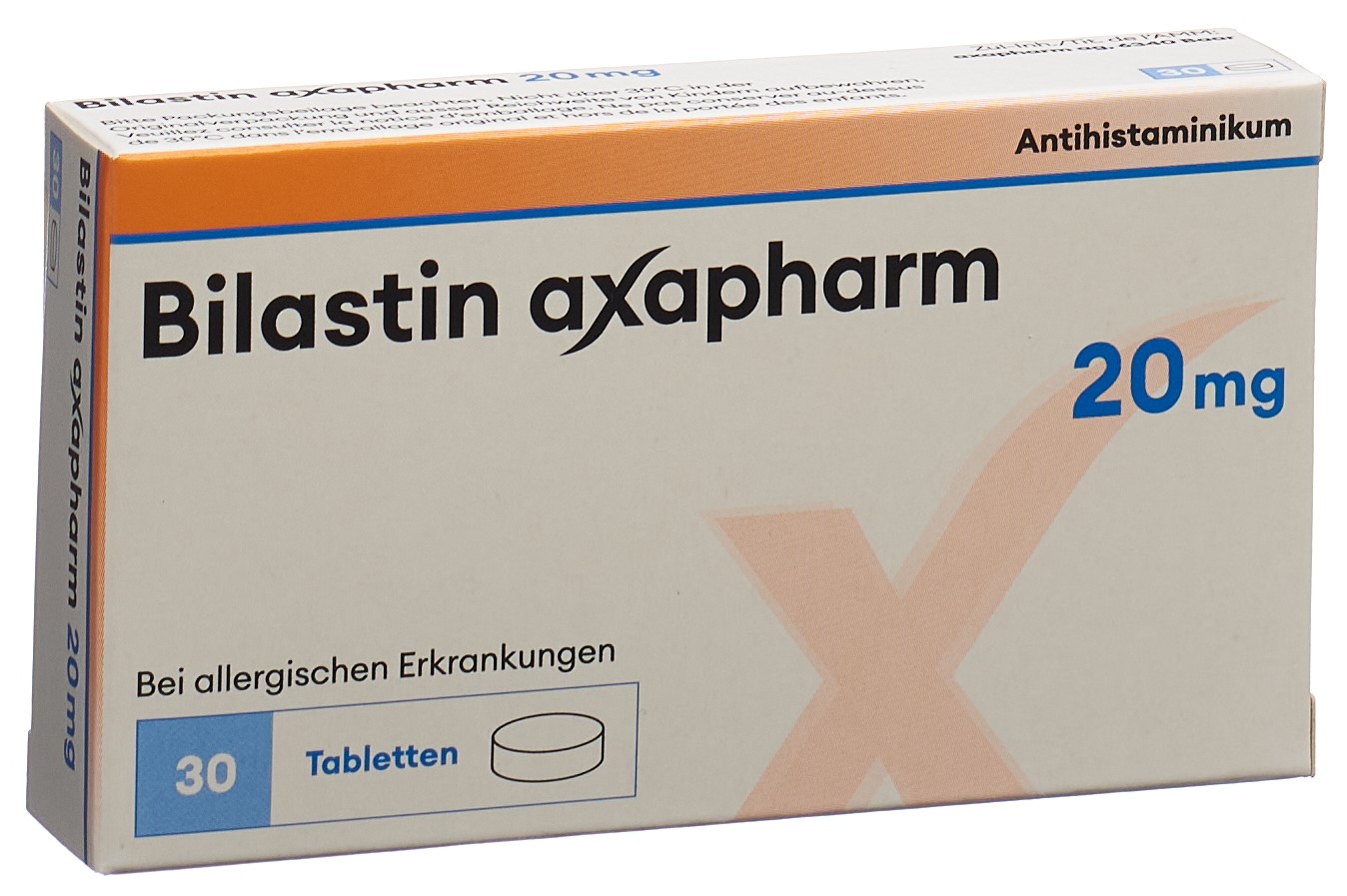 Bilastin axapharm Tablette 20 mg