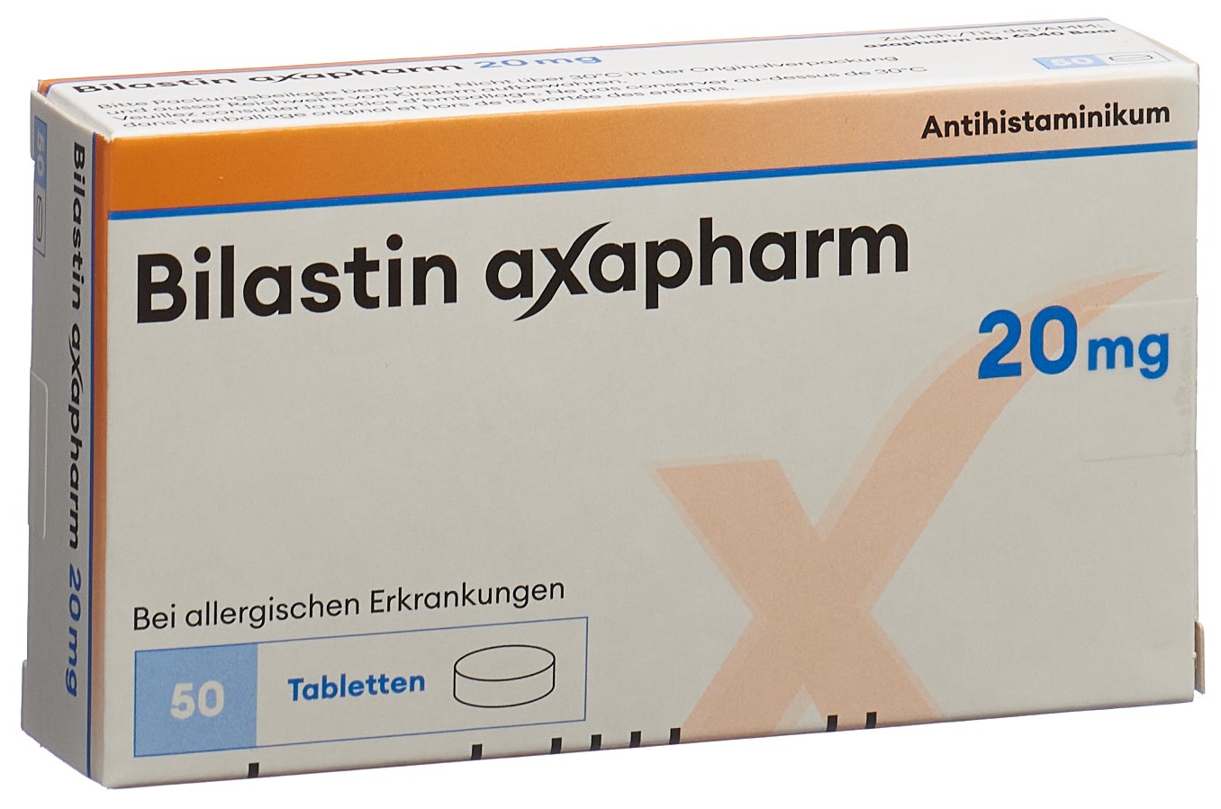 Bilastin axapharm Tablette 20 mg
