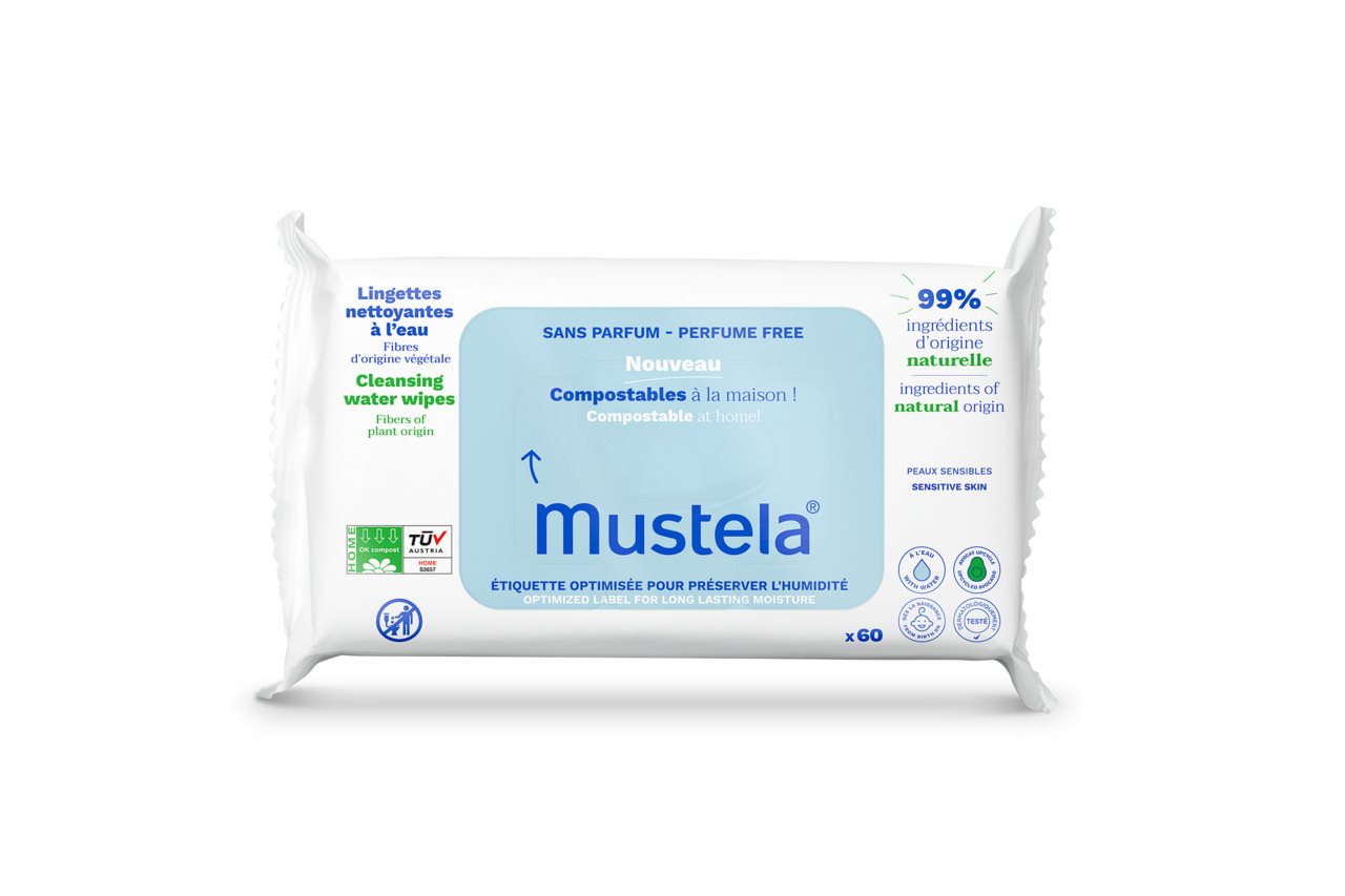 mustela Feuchttücher Wasser kompostierbar