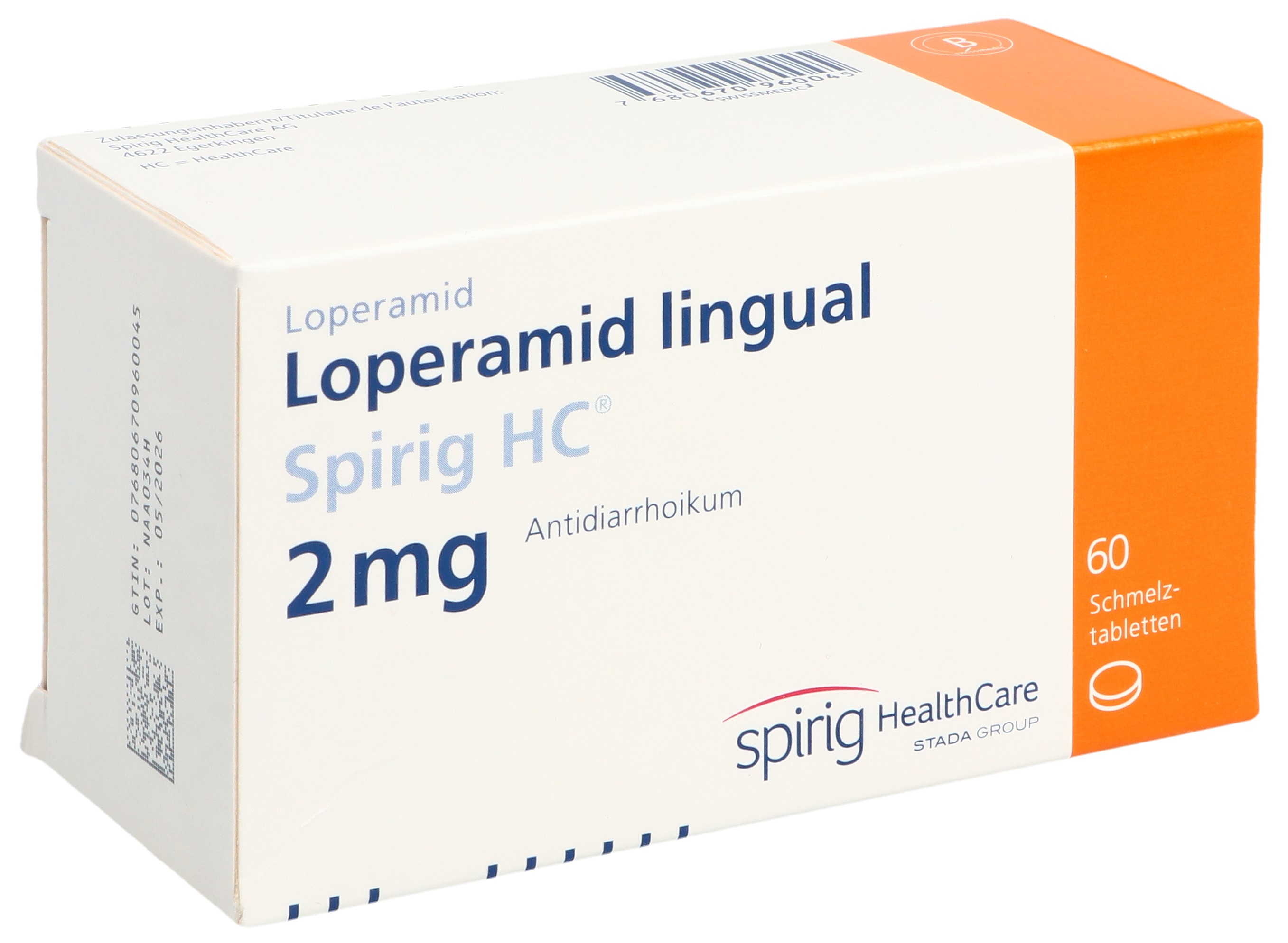 Loperamid lingual Spirig HC 2 mg