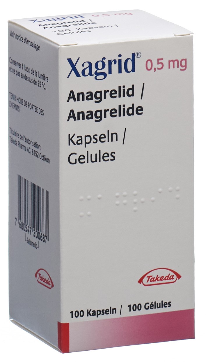 Xagrid Kapsel 0.5 mg