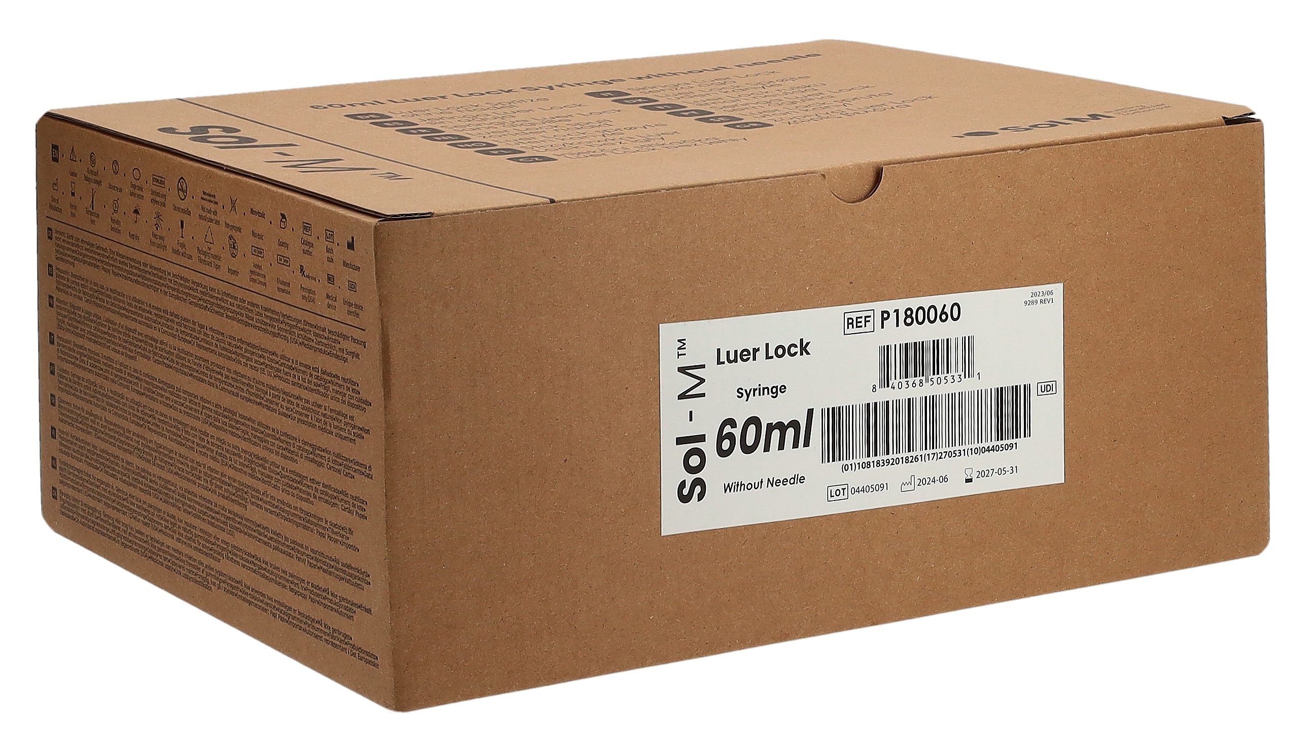 SOL-M Spritze 60l Luer Lock steril 3-teilig