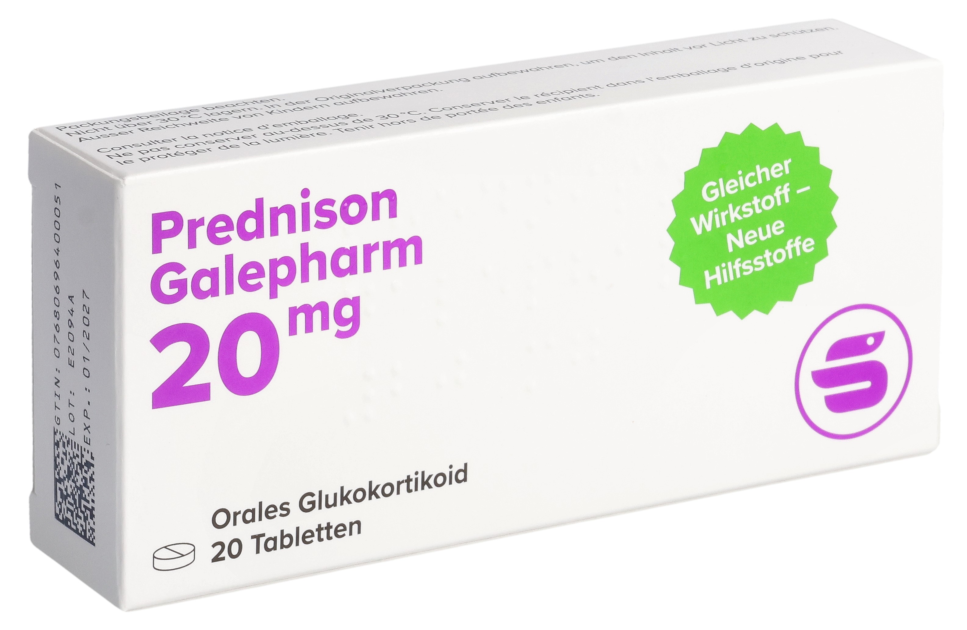 Prednison Galepharm Tablette 20 mg (n)
