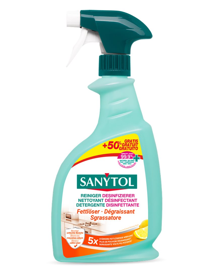 Sanytol Reiniger Desinfizierer Fettlöser Küche +50% gratis