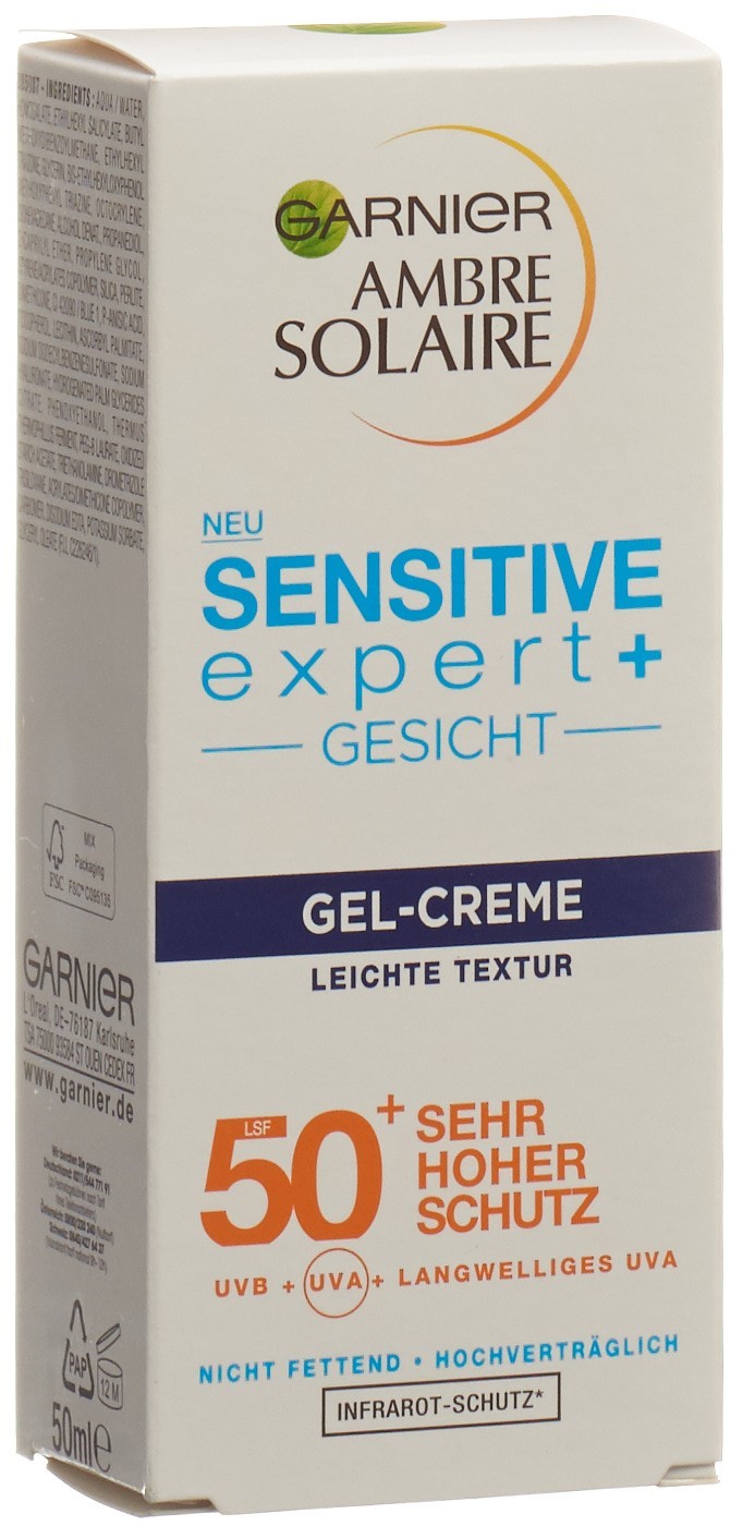 Ambre Solaire Ambre Solaire Sensitive Expert Gesicht Gel Cream SPF 50