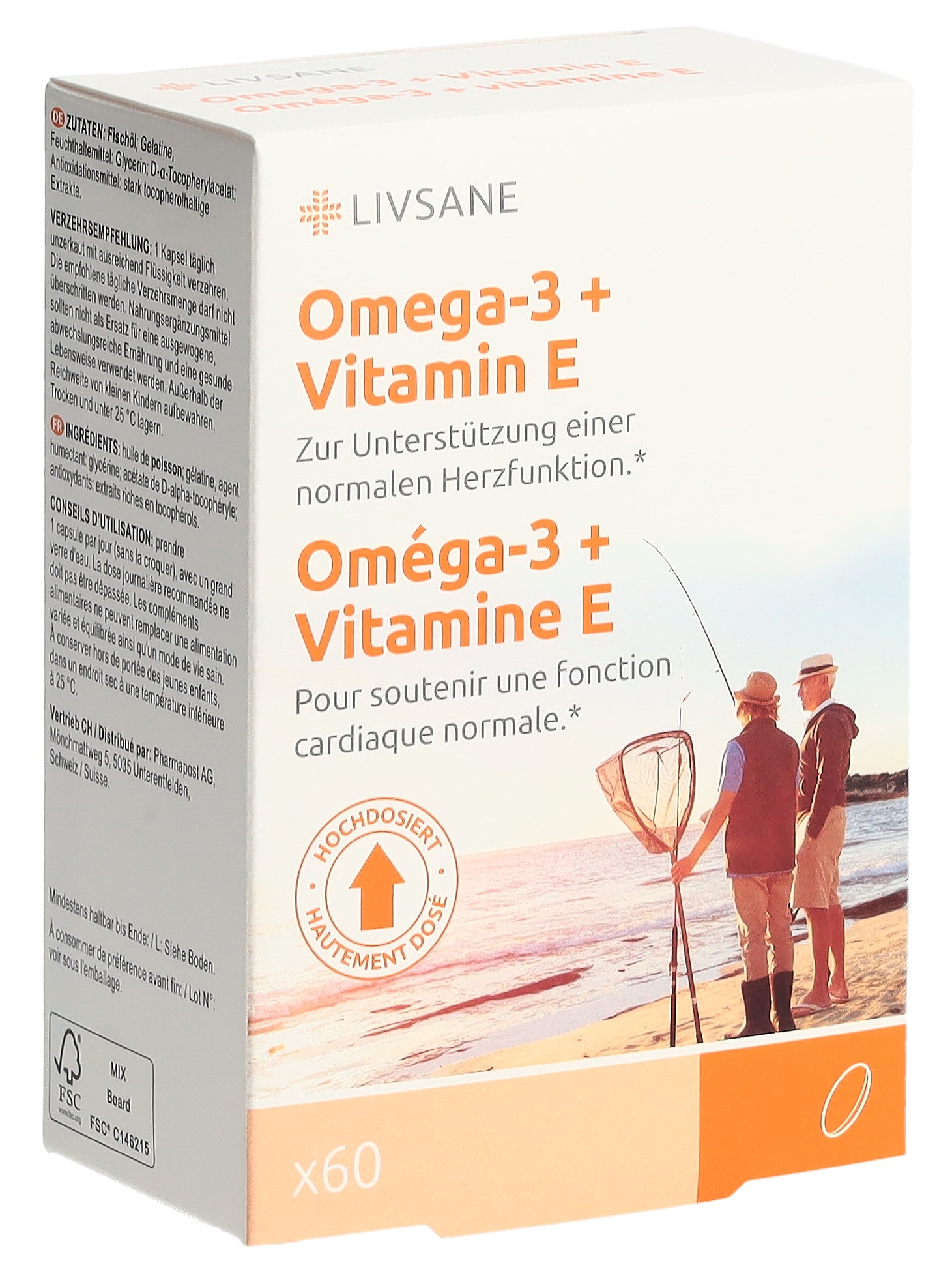 LIVSANE Omega-3 + Vitamin E Kapsel 60 Stück | McDrogerie