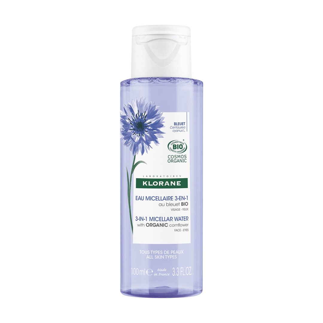 Klorane Mizellen-Lotion Gesicht & Augen Bleuet Flasche: Produktbild