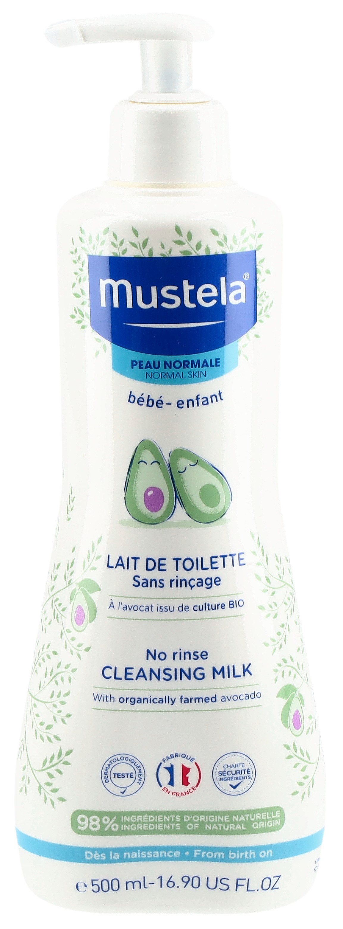 mustela Reinigungsmilch normale Haut ohne Abspülen: Produktbild