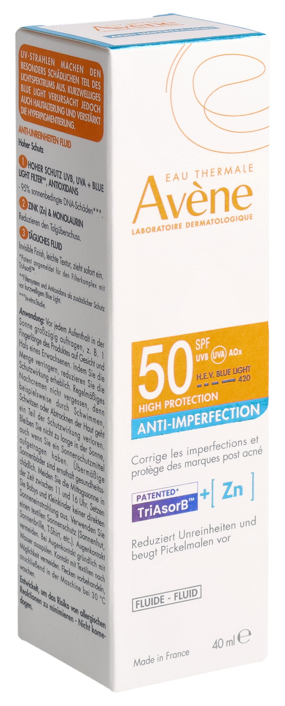 Avène SUN Expert Anti-Unreinheiten Fluid SPF50: product photo