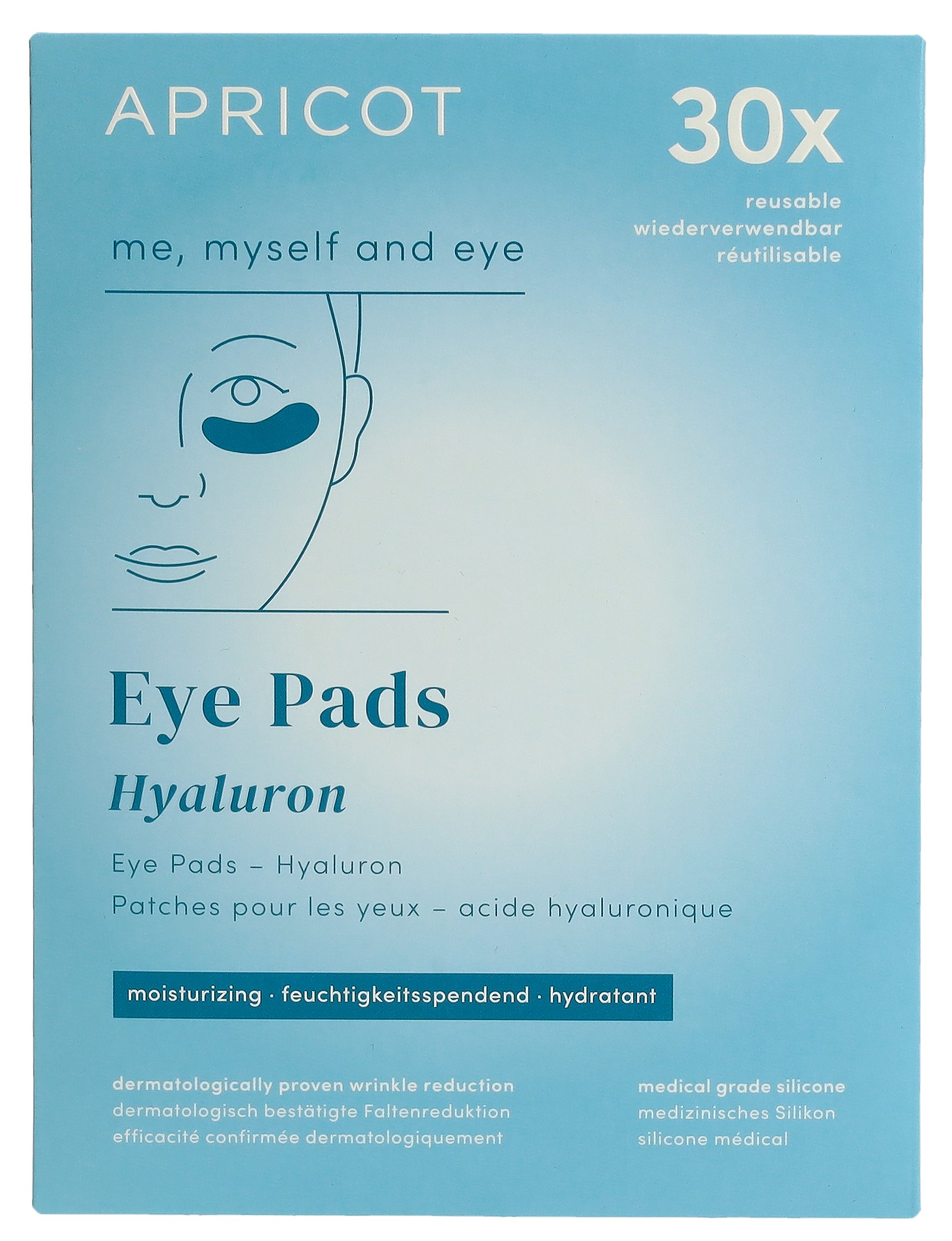 Apricot Augen Pad wiederverwendbar Hyaluron: Produktbild